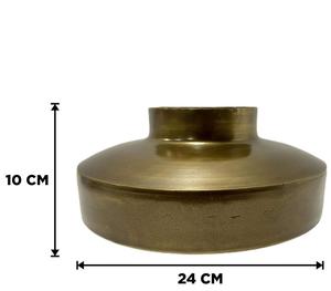 Florero dorado para sala de estar Trending Acabado martillado Forma redonda Artículos de decoración del hogar - Product Image 2