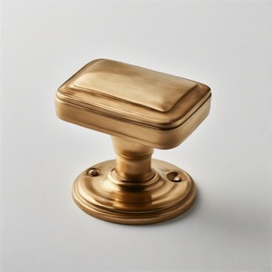 NobleHold Handle Royal Arc perilla de puerta redonda de níquel pulido elegante estética moderna con detalles lujosos para interiores de primera calidad - Product Image 1