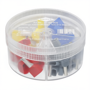 กล่องชุดอุปกรณ์ Knipex พร้อมปลอกปลายสายคู่ 45 ชิ้นสำหรับขั้วต่อ - Product Image 2