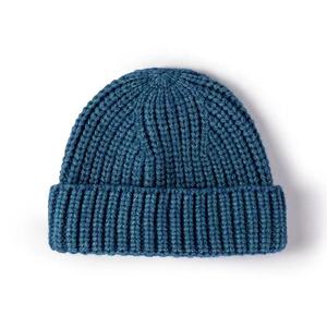 Wholesale Warm Winter 100% Polyester Unisex Casual Jacquard <b>Hat</b> Plain Knitted <b>Beanie</b> Cap Custom Digital Printed Logo Cuffed - Product Image 1