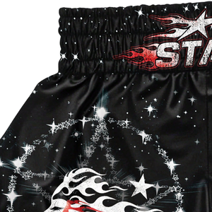 OEM sublimado impreso Muay Thai pantalones cortos transpirables de secado rápido estiramiento ligero Spandex/poliéster tela personalizada Kickboxing MMA - Product Image 3
