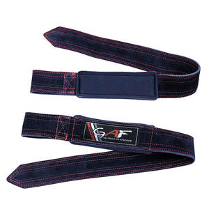 GAF Fabricación por encargo Color sólido Levantamiento de pesas Correas de cuero Precio barato Levantamiento de pesas Correas de cuero - Product Image 6