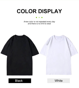 T-shirt en coton épais populaire surdimensionné blanc unisexe goutte épaule 240 Gsm 100% coton lourd pour hommes T-shirt pour hommes - Product Image 5