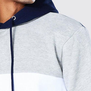 Hombres ropa deportiva ropa casual chándal Sudadera con capucha de algodón blanco y azul chándal con joggers deportes conjuntos de chándal - Product Image 6