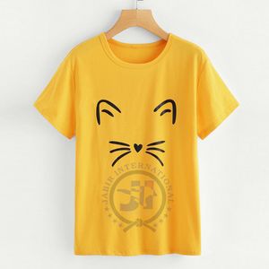 Camiseta de hilo de algodón peinado de alta calidad más vendida para mujer Material de calidad personalizado transpirable propio logotipo y diseño para mujer - Product Image 5