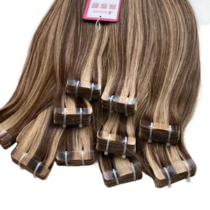 PRECIO DE FÁBRICA PARA CINTA EN CABELLO 22 PULGADAS RECTA CON COLOR MEZCLA 1A Y 5Q COLOR MARRÓN Y MARRÓN CLARO PARA TODOS LOS CLIENTES - Product Image 1