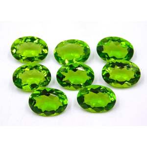 Piedra preciosa curativa suelta de peridoto Natural 100% de alta calidad en forma de corte ovalado facetado disponible para exportación a precios a granel OEM - Product Image 1