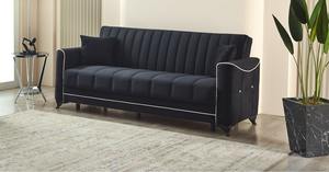 Sofá cama reclinable de tela de terciopelo moderno con función extensible para hotel, villa, apartamento, hospital, sótano, uso para sala de estar - Product Image 3