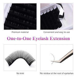 Extensions de cils BLINK 0.07 Volume, courbure D, longueurs mixtes 8-15mm, cils individuels - Product Image 3