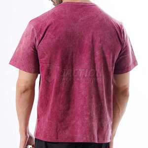 T-Shirt imprimé confortable de haute qualité T-shirt ample de qualité supérieure lavé à l'acide 100% coton Collection d'été T-Shirt pour hommes - Product Image 3