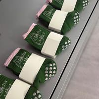 Calcetines Deportivos BCSI con Logotipo Personalizado, Diseño con Texto para Amantes del Matcha, Antideslizantes, Transpirables, de Secado Rápido, para Yoga, Pilates, Gimnasio, Interior, para Mujer