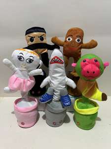 Jouet cactus interactif parlant et dansant, imitant les sons, jouant 120 <span class=keywords><strong>chansons</strong></span>, peluche douce avec lumière LED, cadeau pour bébé - Product Image 4