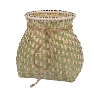 Cesta de Pescado Grande Tejida de Bambú, Cesta Pequeña Tejida de Enredaderas de Bambú Duraderas - Product Image 2