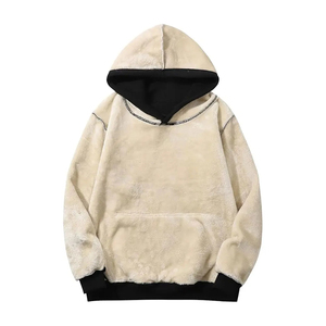 Sweat-shirt à capuche en molleton 100% coton pour homme, nouvelle arrivée personnalisée, poids lourd, décontracté, manches longues, cordon de serrage, hiver - Product Image 5