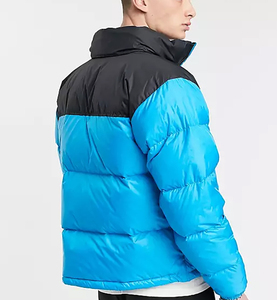 Modelo de diseñador masculino de alta calidad, chaqueta de invierno con soporte, Sudadera con capucha cálida acolchada, longitud media, características impermeables, logotipo personalizado, lona - Product Image 3