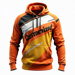 Sudaderas Urbanas Personalizadas para Hombre, Básicas de Algodón Combinado, Estilo Urbano Sublimado, Duraderas, Casuales, Suaves - Product Image 1