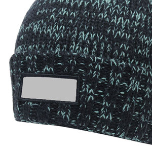 Bonnet en tricot acrylique avec broderie personnalisée de style manchette pliée ou logo patch disponible en plusieurs couleurs pour l'image de marque - Product Image 5