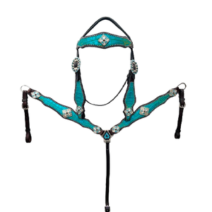 Conjunto de cuello de pecho y cabeza de cuero cómodo de alta calidad superior - Product Image 2