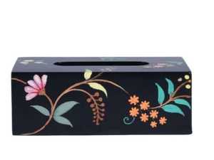 Porte-serviettes en métal avec finition brillante, support de rouleau, boîte à mouchoirs, pour voiture, bureau et usage domestique, porte-mouchoirs de célébration - Product Image 6