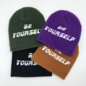 Gorro de Punto de Moda, Cálido, Suave y Acogedor, Forrado de Felpa, Ajustable, Elegante, para Exteriores, Playa, Clima Frío, Invierno - Product Image 1