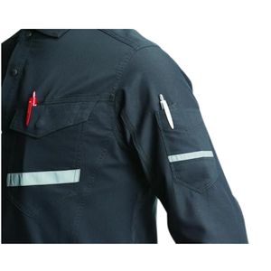 Chaqueta Bomber Unisex BURTLE 9095 Plateada, Elástica, de Poliéster/Algodón, Antiestática, Transpirable, de Secado Rápido y que Absorbe la Humedad - Product Image 2