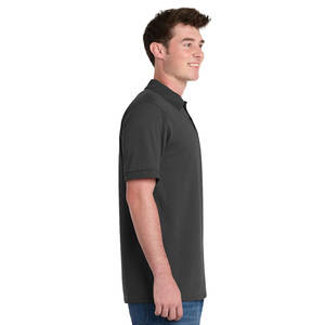 <b>Mens</b> Silk Touch Performance Moisture Wicking Short Sleeve <b>Polo</b> <b>Shirt</b> <b>Grey</b> - Product Image 5