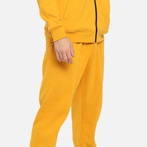 Conjunto Deportivo Informal de Dos Piezas con Capucha, Sudadera Lisa, 100% Algodón de Felpa, Corte Regular, Personalizable, Unisex - Product Image 4