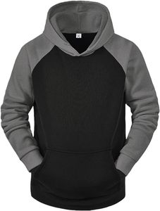 Ensemble sweat-shirt 2 pièces décontracté pour homme, couleur unie, pull à capuche à manches longues, écologique, respirant, polyester/coton, 300g, polaire - Product Image 3