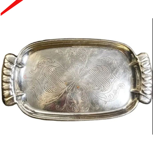 Plateau de service nickelé en métal de qualité supérieure pour la maison et les hôtels - Product Image 2