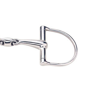 Double Jointed D-Ring Snaffle 14mm Stainless Steel Horse Bit, Copper Link Mouthpiece,<b>Equestrian</b> Training & Riding Tack Equipment - Product Image 5