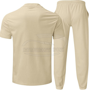 Sweat-shirt à capuche décontracté et à manches courtes pour hommes, ensemble de bas de survêtement d'hiver de bonne qualité pour l'été - Product Image 4