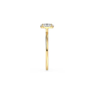 REYES Anillo Solitario de Diamante Cultivado en Laboratorio, Joyería Fina de Diamante HPHT CVD de 14K con Corte de Cojín, Oro Sólido, Certificado por IGI, para Mujer - Product Image 3