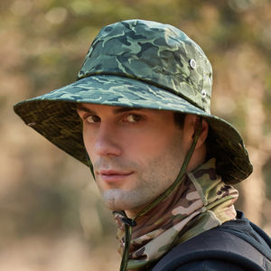 Adult Men Jungle Boonie Bucket Hat Ripstop Waterproof 5-Panel Casual Hiking <b>Mountain</b> Fishing Outdoor - Product Image 5