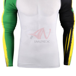 Tendance du moment : Rashguard à manches longues pour homme, tissu extensible et flexible, chemise de sport - Product Image 3