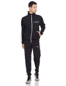 Vente en gros Ensemble de joggings pour homme Survêtement décontracté à manches longues et fermeture éclair complète Survêtement 2 pièces Vêtements de sport et de gymnastique pour hommes - Product Image 4