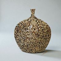Vase décoratif personnalisé en nacre Art Déco, fait main, luxe, décoration d'intérieur Vietnamienne, pièce de décoration pour salon, cadeau de félicitations