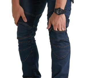 Jean baggy droit personnalisé pour homme – Denim épais délavé de haute qualité, style streetwear, coupe large, couleur mi-sombre - Product Image 5