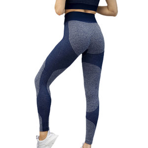 Gimnasio de alta calidad Fitness Conjunto de yoga sin costuras Mujeres 2 piezas Conjunto de yoga sin costuras Deportes Gimnasio Desgaste Conjunto de yoga - Product Image 5