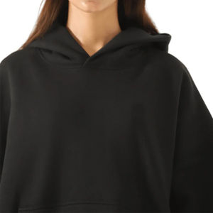 Sweat à capuche vierge surdimensionné de qualité supérieure pour les femmes pull Stye sur mesure Streetwear épaules tombantes manches complètes Service OEM - Product Image 5