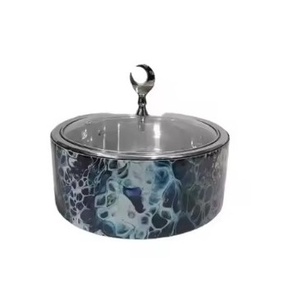 Pot chaud de cuisine design en forme d'hexagone, couvercle martelé en métal de couleur noire, casserole de qualité alimentaire, ustensiles de cuisine pour la maison - Product Image 6