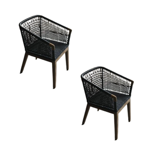 Chaise d'hôtel moderne en rotin avec pieds coniques, dossier ouvert, style contemporain, mobilier d'intérieur, usage commercial durable - Product Image 5