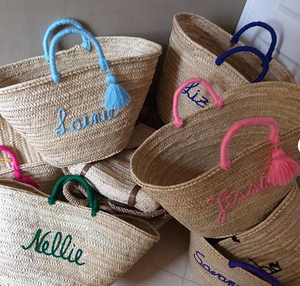 Sacs de mariée personnalisés magnifiquement faits à la main, sacs brodés avec - Product Image 1