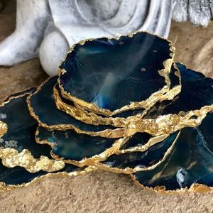 Ensemble de sous-verres faits à la main en résine époxy Vaisselle de luxe pour la décoration intérieure d'Inde - Product Image 3