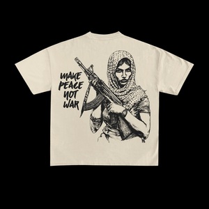 Camisetas de Hombre con Cuello Redondo 100% Algodón, Diseño Moderno con Estampado Puff, Totalmente Personalizadas, Corte Holgado, Precios al por Mayor - Product Image 3