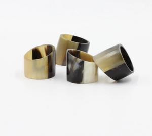 Servilleteros redondos de cuerno natural, tamaños personalizados, ideales para Decoración de mesa de restaurante de Hotel, servilleteros elegantes - Product Image 6