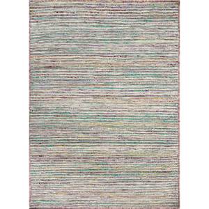 Alfombra Abrash 3D a Rayas Roja y Naranja, Tejido Plano de Lana y Viscosa para el Hogar, Rectangular, para Habitación y Sala de Estar, para Adolescentes - ADWL-1307 - Product Image 1