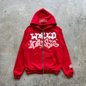 Sweat à capuche zippé en coton polaire de haute qualité Sweat à capuche à fermeture éclair bidirectionnelle surdimensionné Fabricant personnalisé - Product Image 2