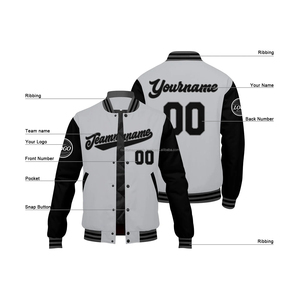 Veste de sport en laine personnalisée pour homme, respirante, coupe-vent, col montant, design tendance, logo sur le devant, patchs personnalisés - Product Image 4