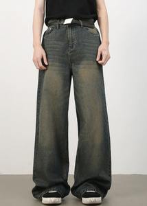 Pantalones Vaqueros de Campana con Estilo Vintage para Hombre, con Tachuelas Metálicas Personalizadas, Diseño Urbano, Jeans Acampanados - Product Image 4