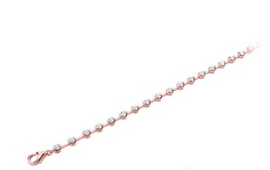 Round Cut Rubover <b>Bracelet</b> 1.50 Ct F-G VS Lab Grown Diamond In Platinum For Bridal Anniversary Gift Fine jewellery - Product Image 3